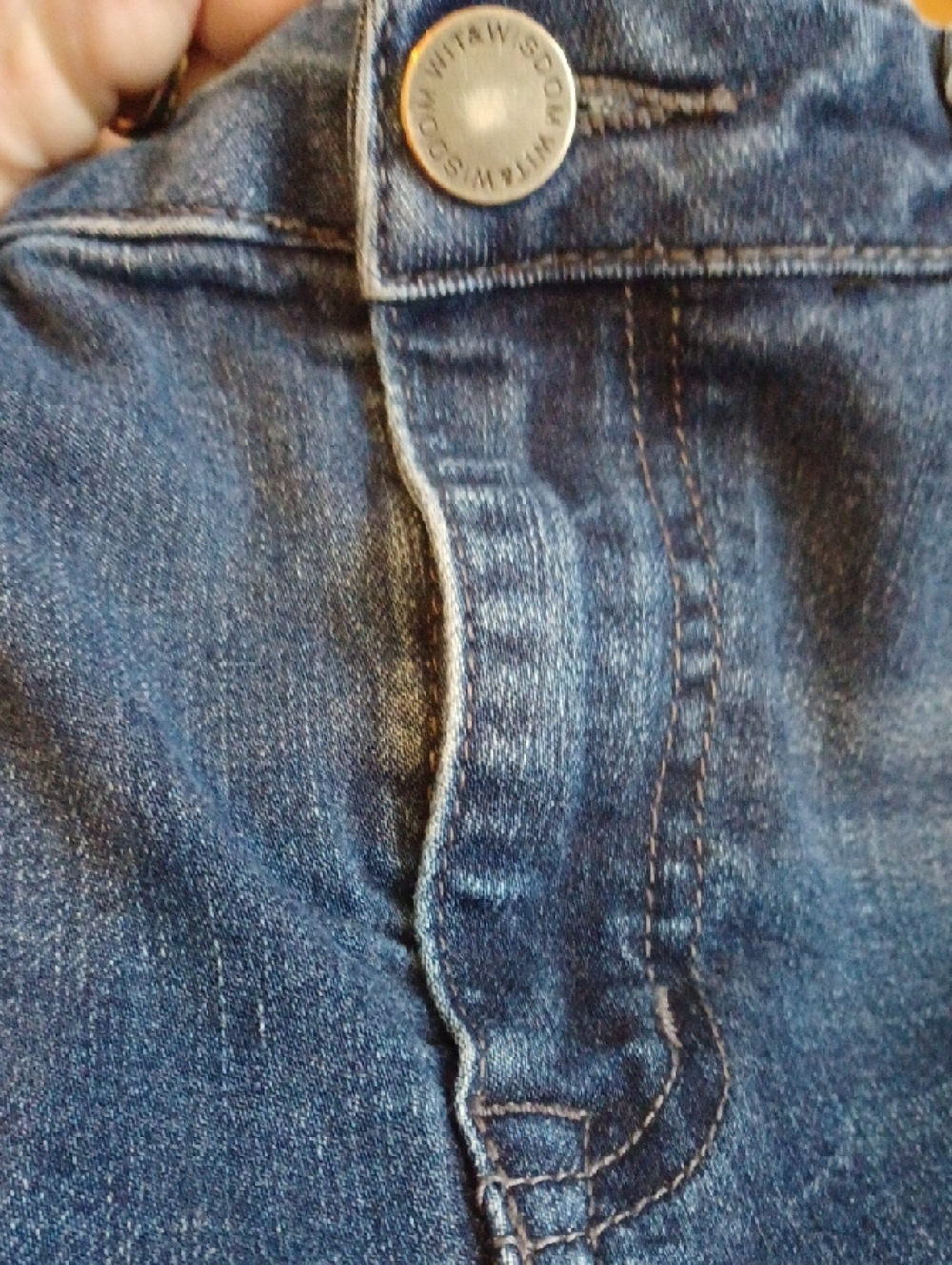 Wit & Wisdom Dark Blue Ankle Jeans. sz.14. No Ab Panel. Slight Wear In Pic.L.26" - Picture 9 of 10
